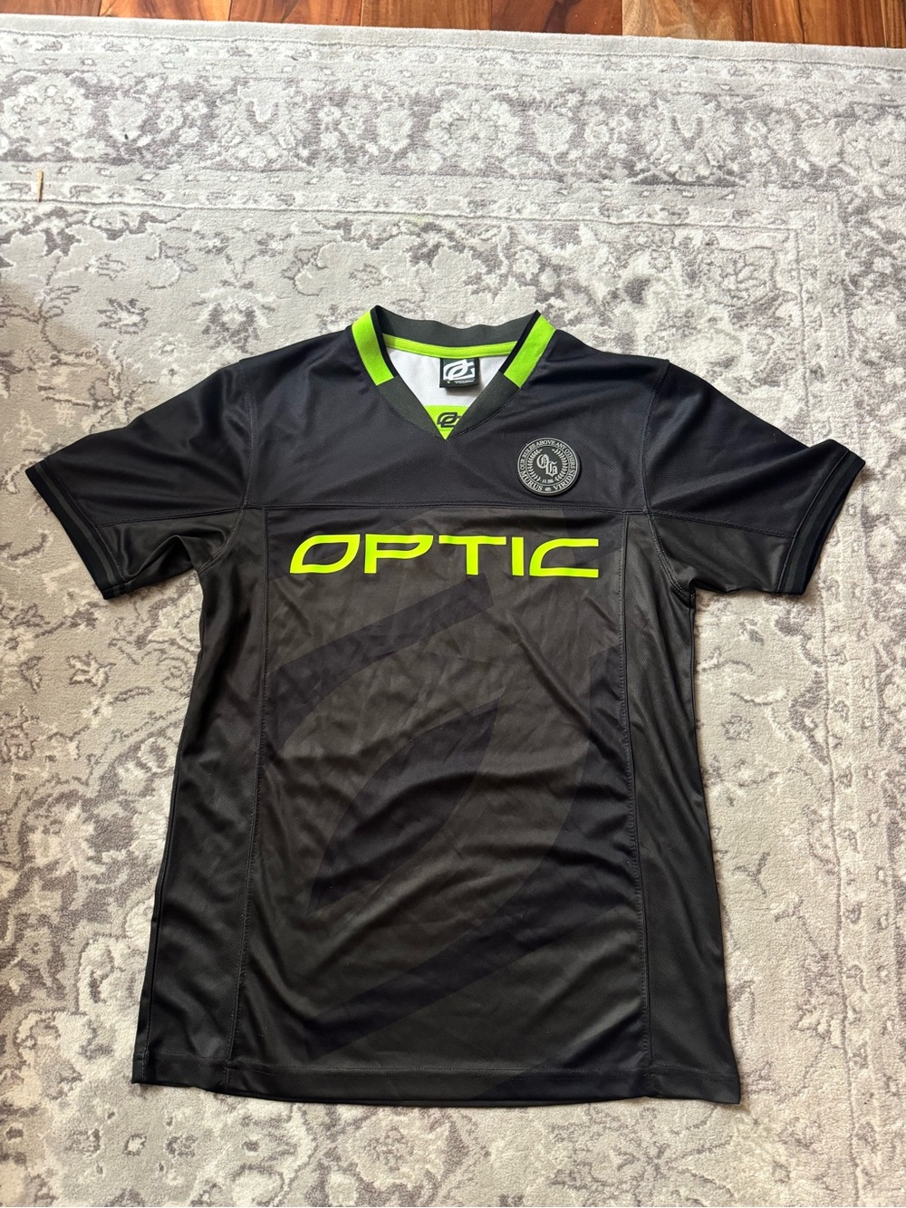 Optic Gaming Black & Lime Green Team Jersey - Optic